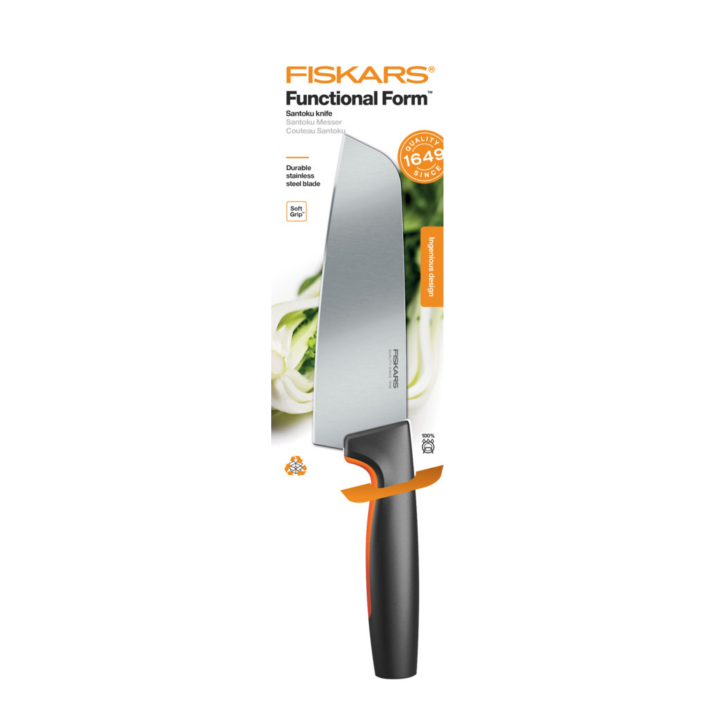 Кухонний ніж Fiskars Functional Form Santoku 16 см (1057536) - изображение 6