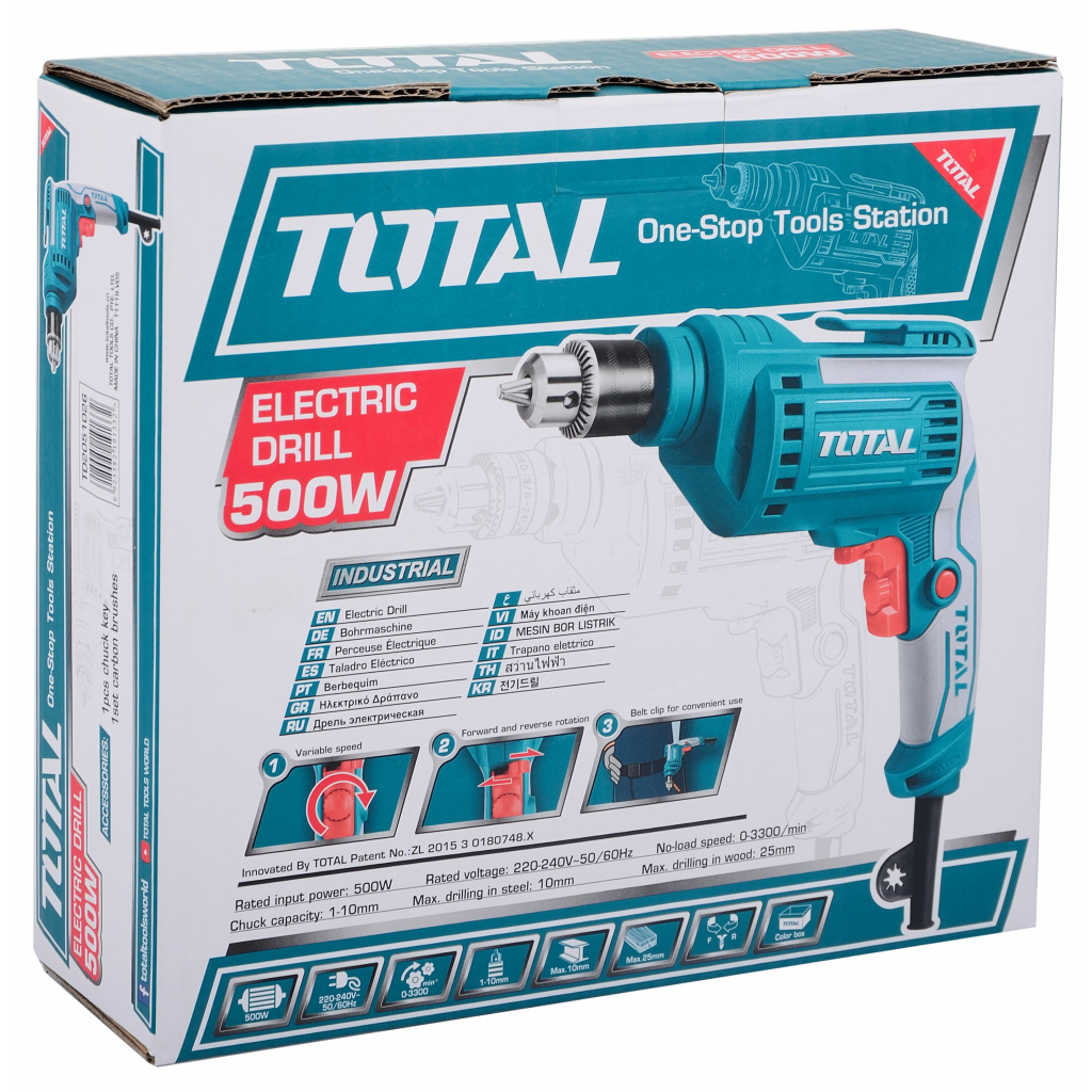 Дриль Total TD2051026 500Вт (6482055) - зображення 7