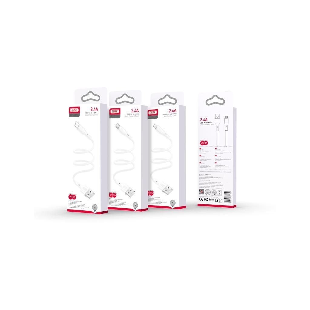 Дата кабель USB 2.0 AM to Lightning 1.0m 2.4A XO (CB-23UL) - зображення 2