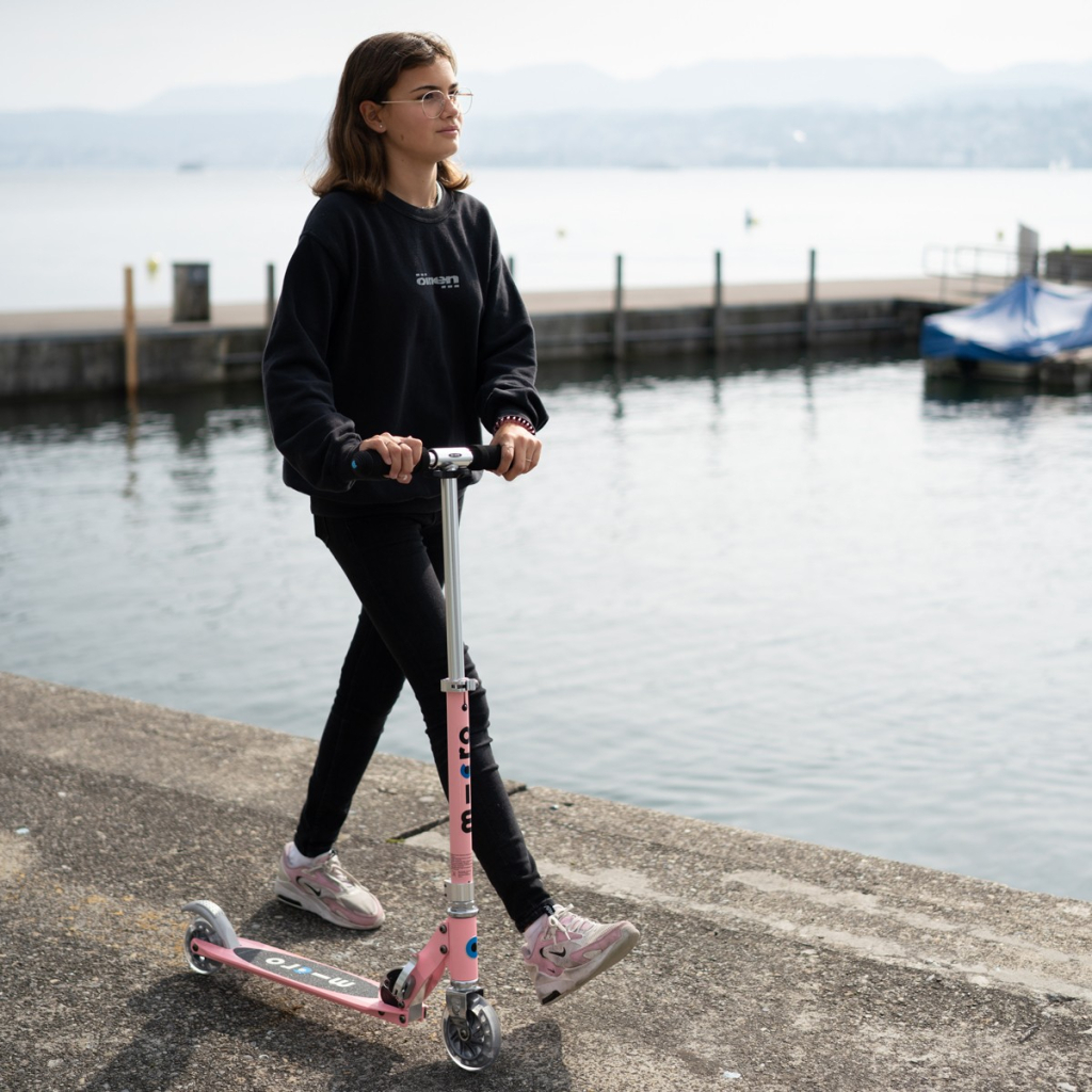 Самокат Micro Sprite LED Неонова троянда (SA0235) - зображення 8