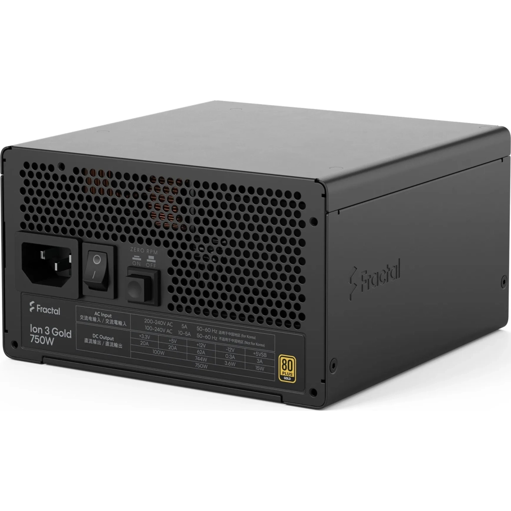Блок живлення Fractal Design 750W Ion 3 Gold (FD-P-IA3G-750-EU) - зображення 3