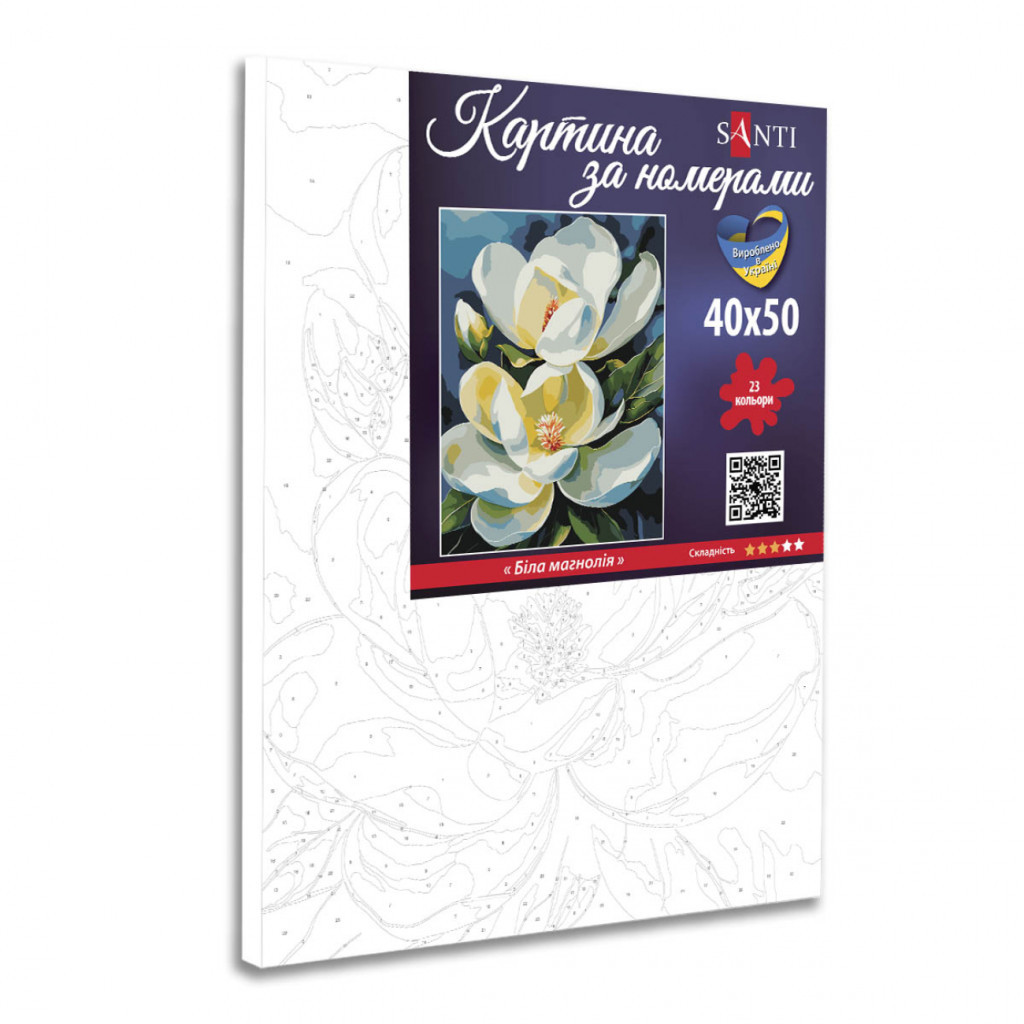 Картина по номерам Santi Біла магнолія 40х50 см (954770) - зображення 2