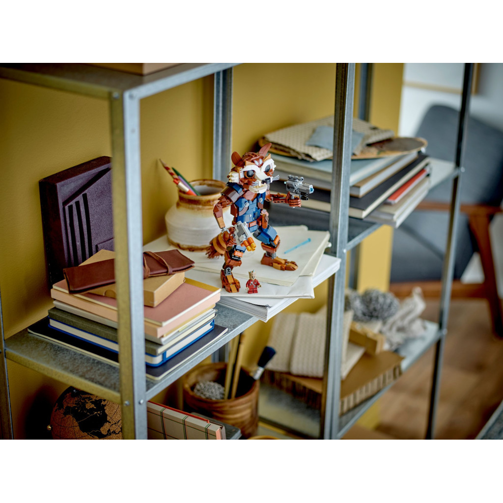 Конструктор LEGO Super Heroes Ракета й малюк Ґрут 566 деталей (76282) - зображення 8