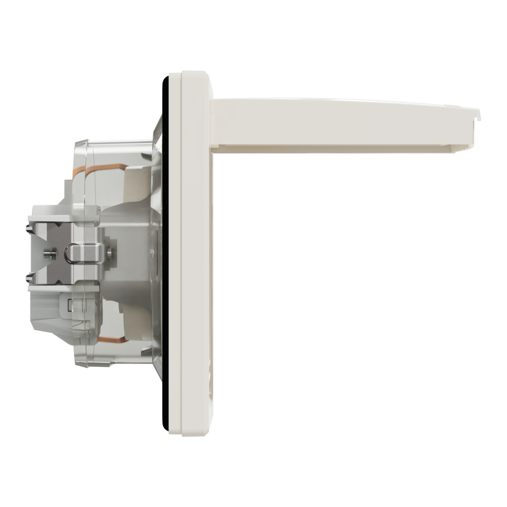 Розетка Schneider Electric ASFORA з кришкою IP44, крем (EPH3100323) - изображение 3