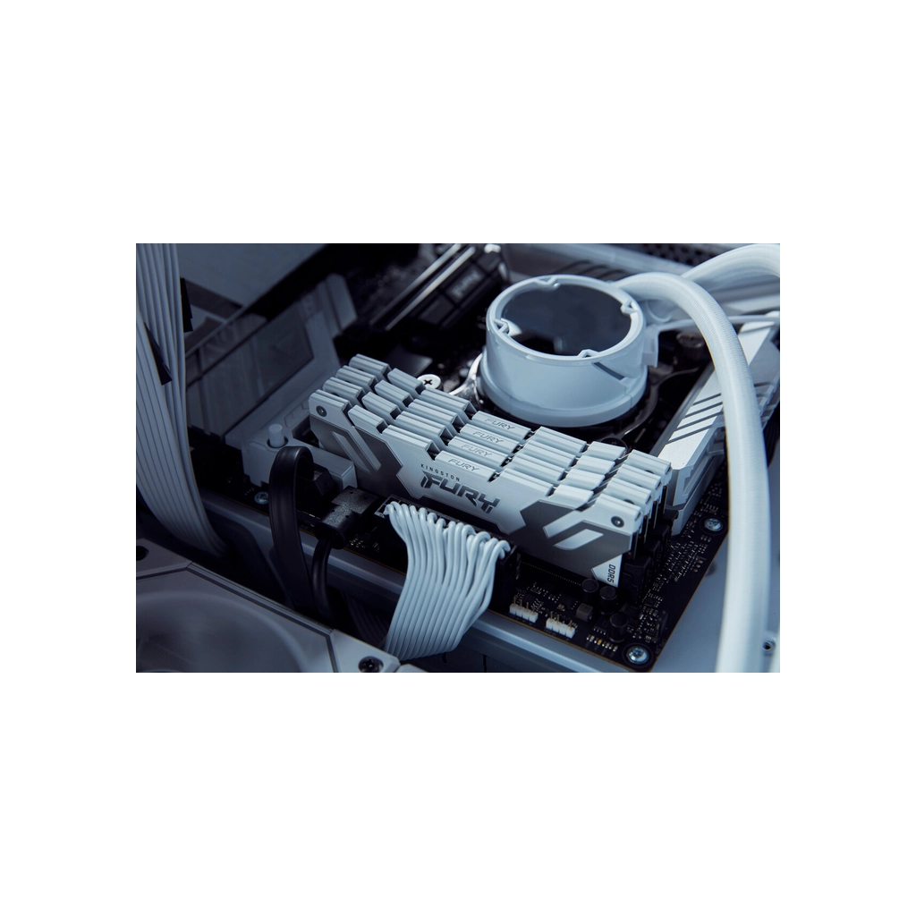Модуль пам'яті для комп'ютера DDR5 32GB (2x16GB) 8000 MHz Renegade White Kingston Fury (ex.HyperX) (KF580C38RWK2-32) - picture 11