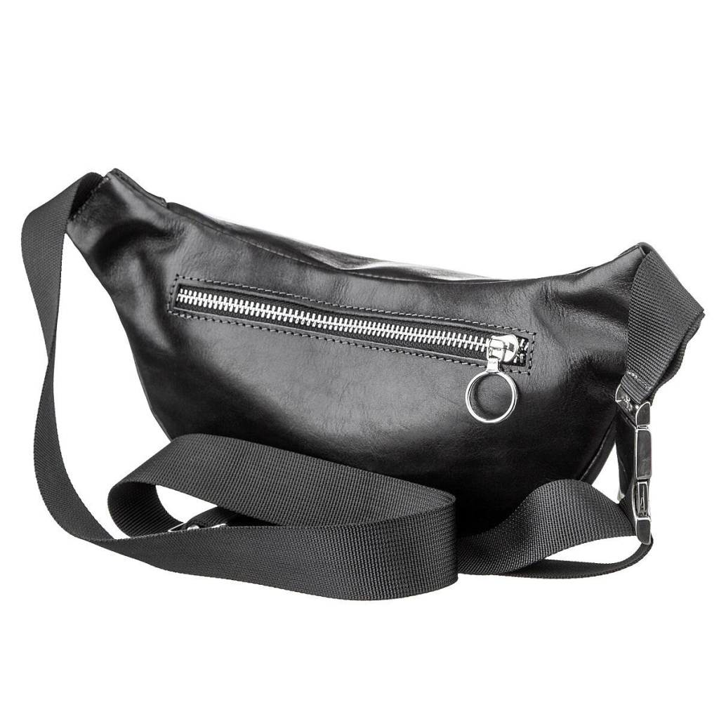 Сумка Grande Pelle Поясна Чорна (11140) - зображення 2