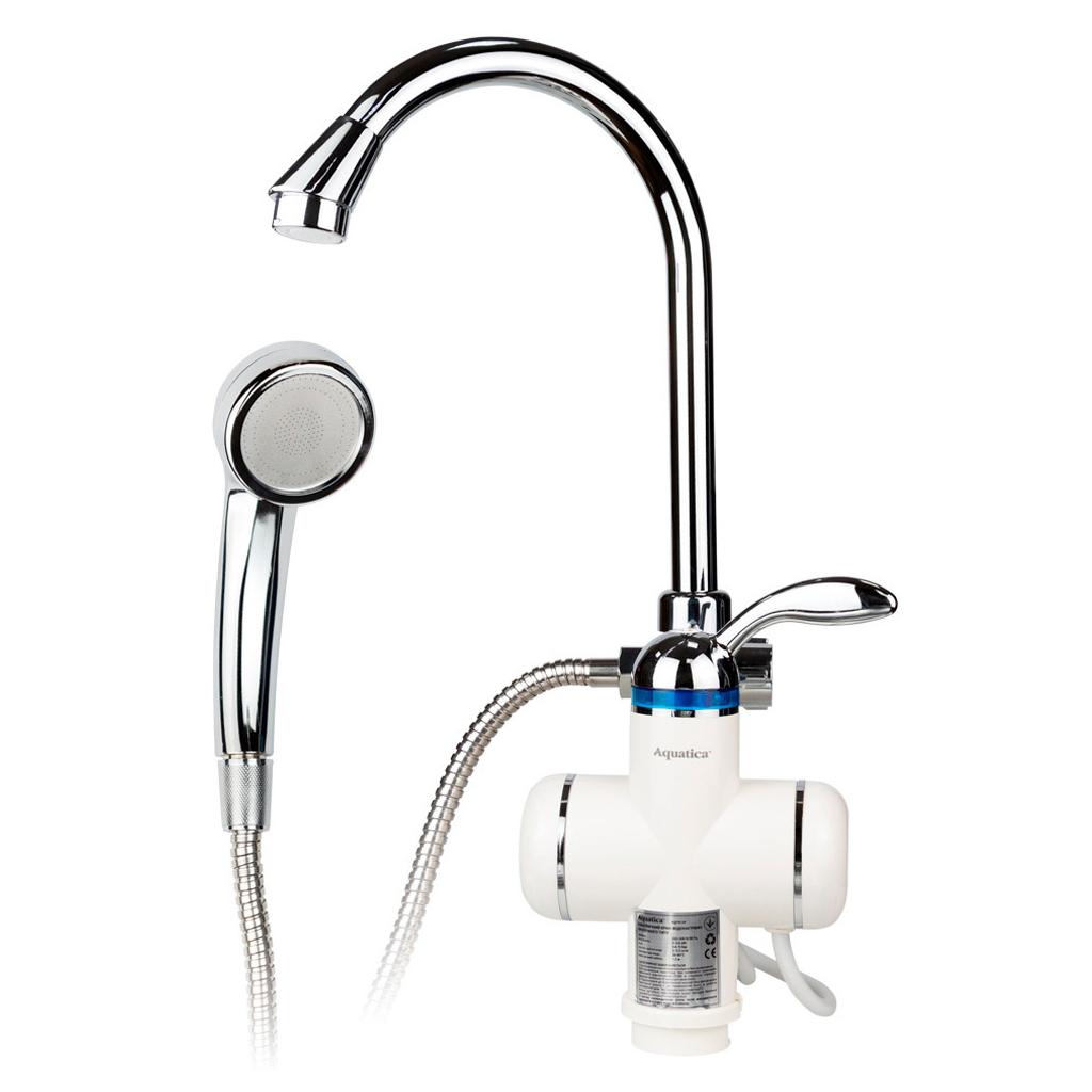 Проточний водонагрівач AQUATICA LZ 3.0кВт 0.4-5бар для ванн (9795203) - зображення 1