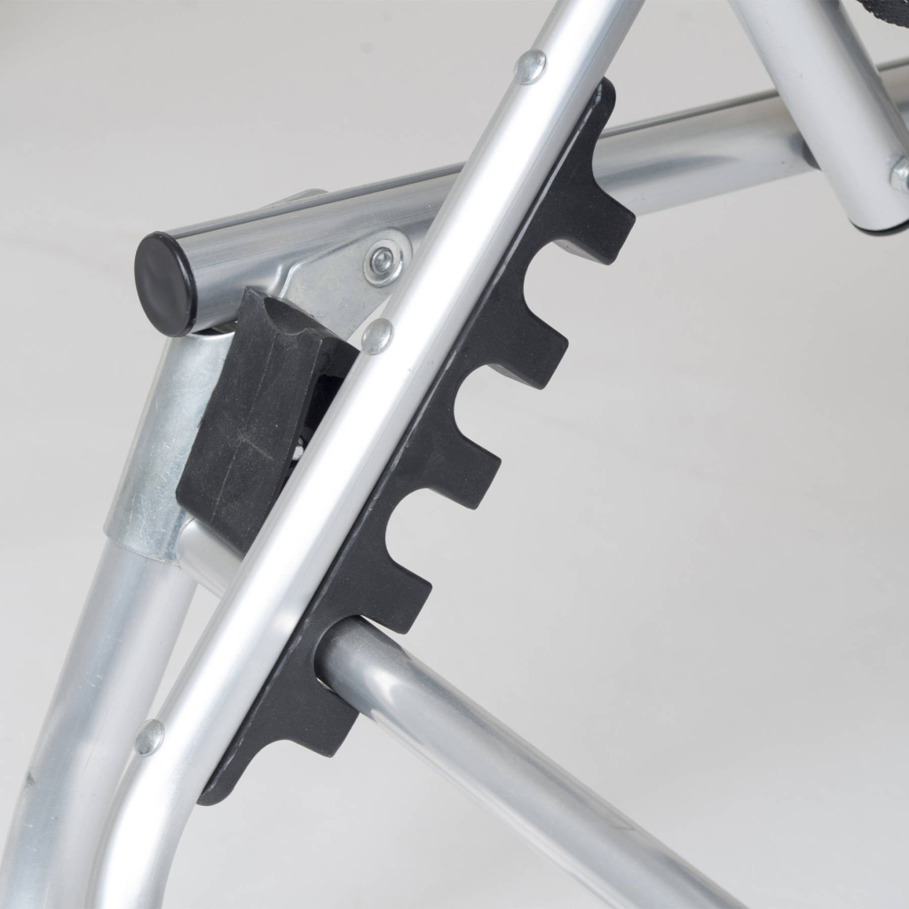 Розкладачка Bo-Camp Sun Lounger With Sunscreen 5 Positions Чорна (1304460) - зображення 3