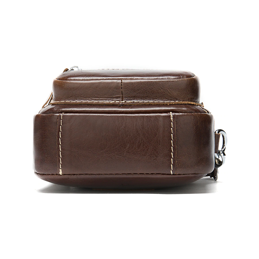 Сумка Vintage На пояс шкіряна Коричнева (20012) - зображення 2