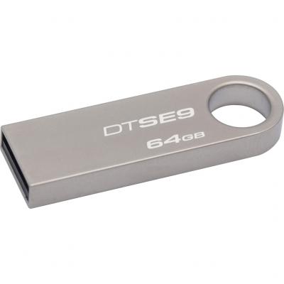 USB флеш накопичувач Kingston 64GB DataTraveler SE9 Silver USB 2.0 (DTSE9G2/64GBZ) - зображення 2