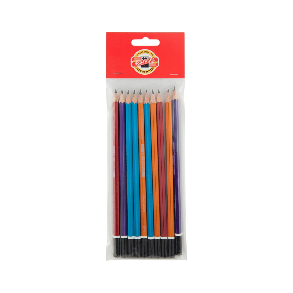 Олівець графітний Koh-i-Noor Scala, HB (полібег 10 шт) (1672/P) - зображення 1