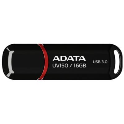 USB флеш накопичувач ADATA 16Gb UV150 Black USB 3.0 (AUV150-16G-RBK) - зображення 1