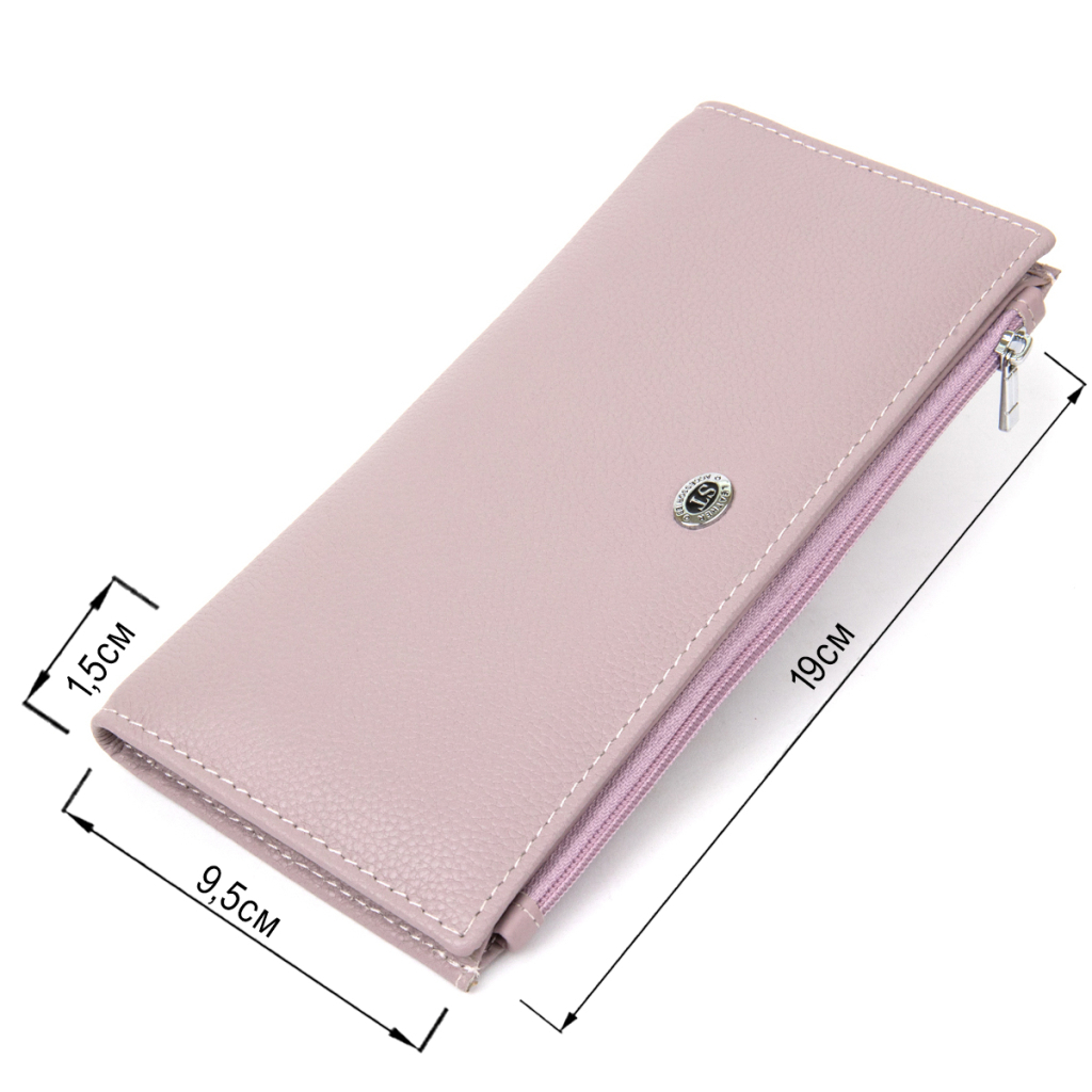 Гаманець ST Leather Шкіряний Ліловий (19384) - зображення 3