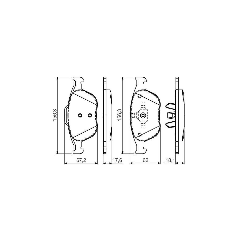 Гальмівні колодки Bosch 0 986 424 701 - зображення 2
