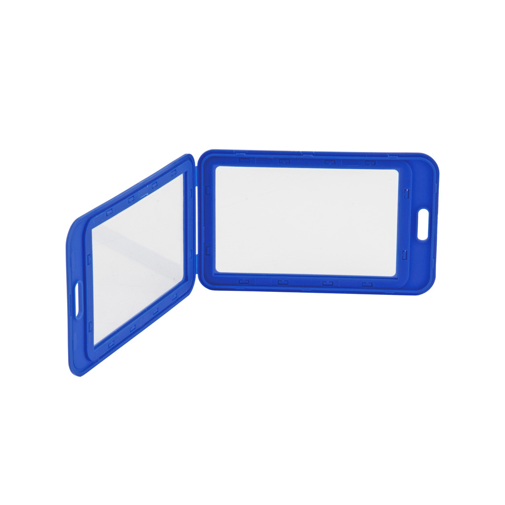 Бейдж Axent вертикальний, PP, 50х85мм, синій (4530-07-A) - изображение 2