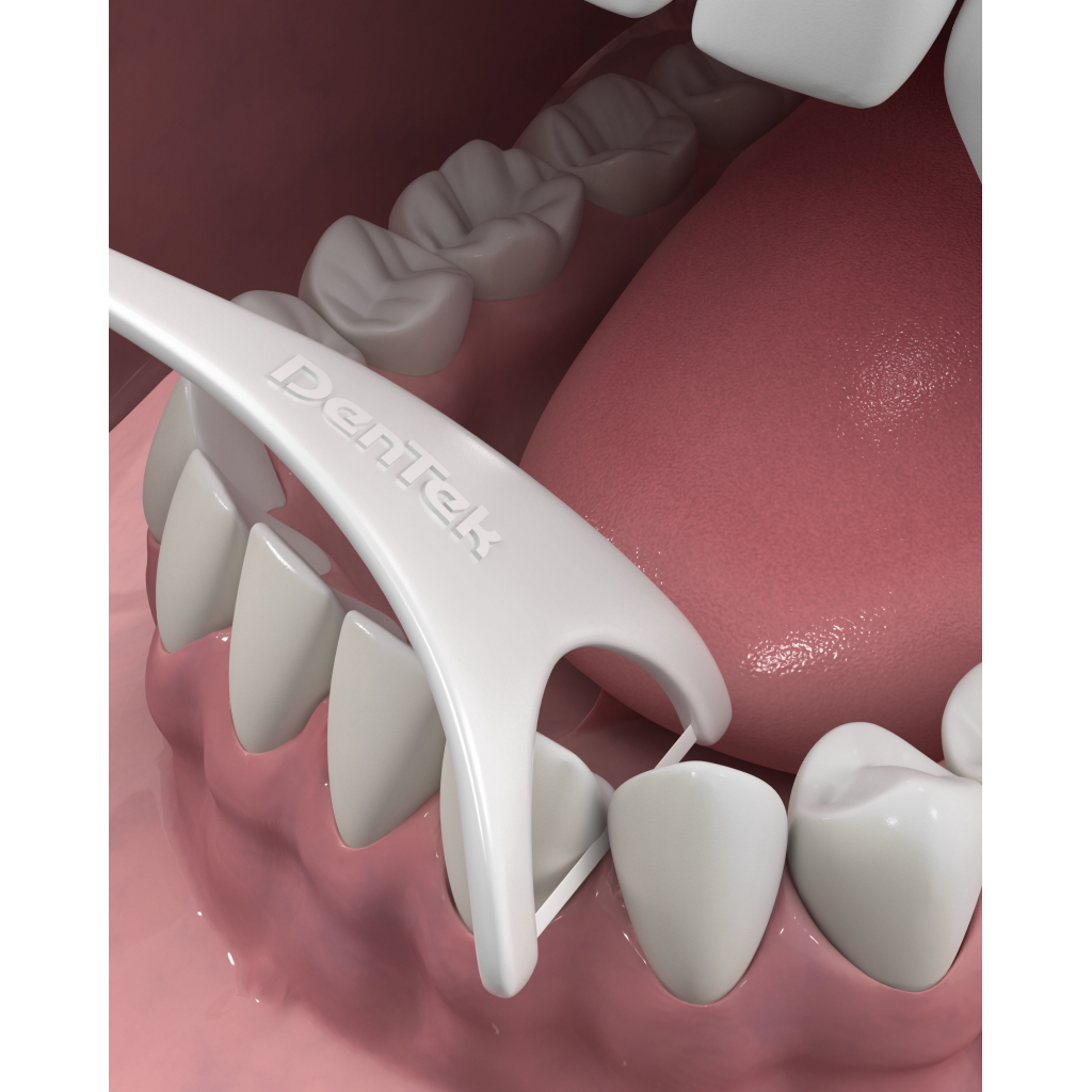Флос-зубочистки DenTek Комфортне очищення Задні зуби 75 шт. (047701000892) - зображення 5