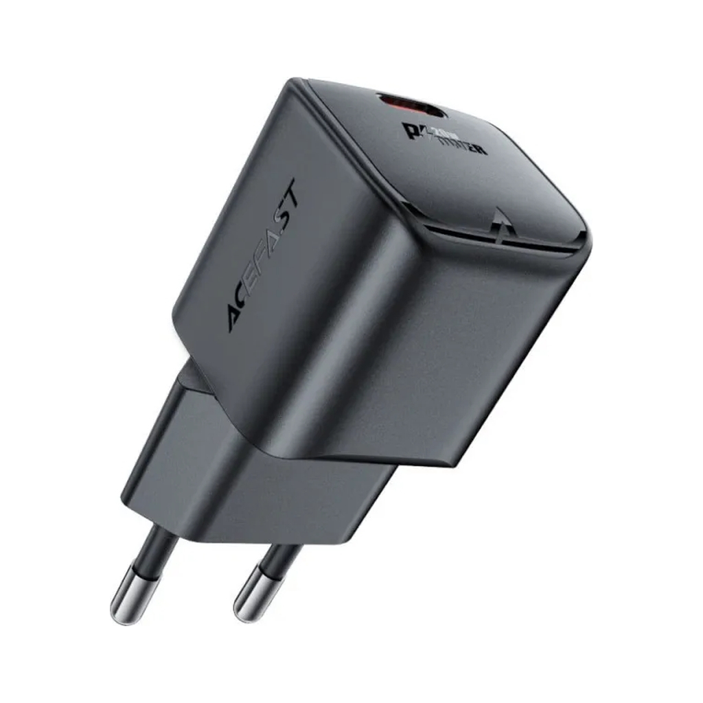 Зарядний пристрій Acefast USB-C 20W Gan A73 mini Fast Charger Black (6974316282648) - зображення 3