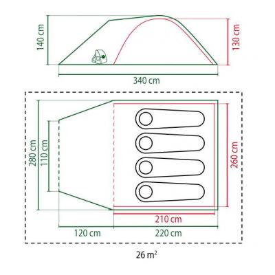 Намет Coleman Drake 4 (2000024814) - зображення 4