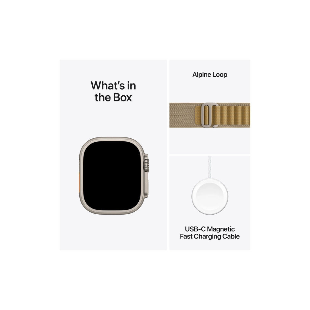 Смарт-годинник Apple Watch Ultra 2 2024 GPS + Cellular 49mm Natural Titanium Case with Tan Alpine Loop - Large (MX4H3UL/A) - зображення 9
