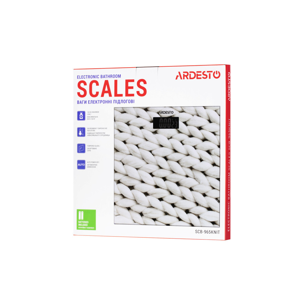 Ваги підлогові Ardesto SCB-965KNIT - зображення 6