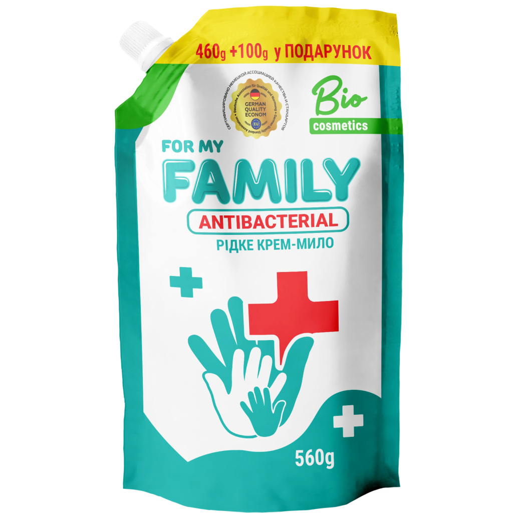 Рідке мило For My Family Антибактеріальне 560 г (4260637721884) - зображення 1