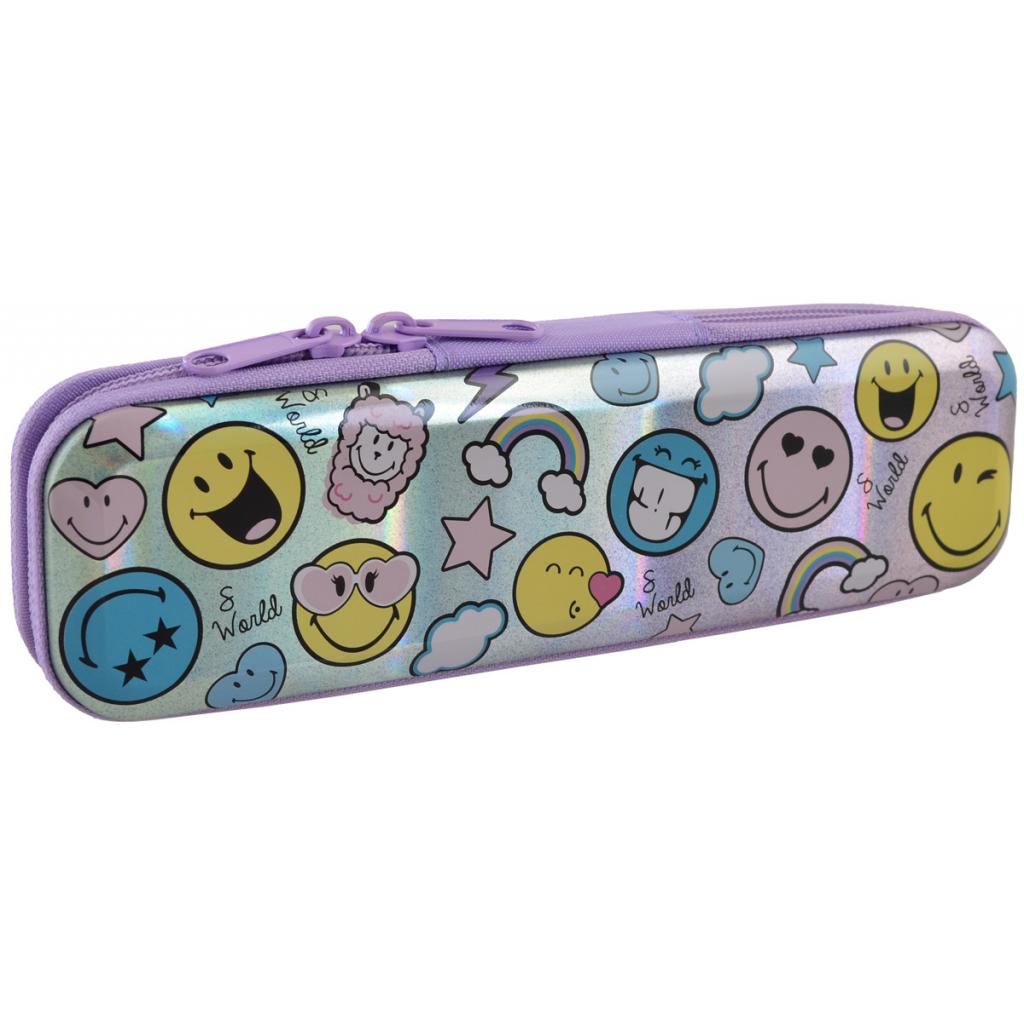 Пенал Yes Smiley world металевий (532282) - зображення 1