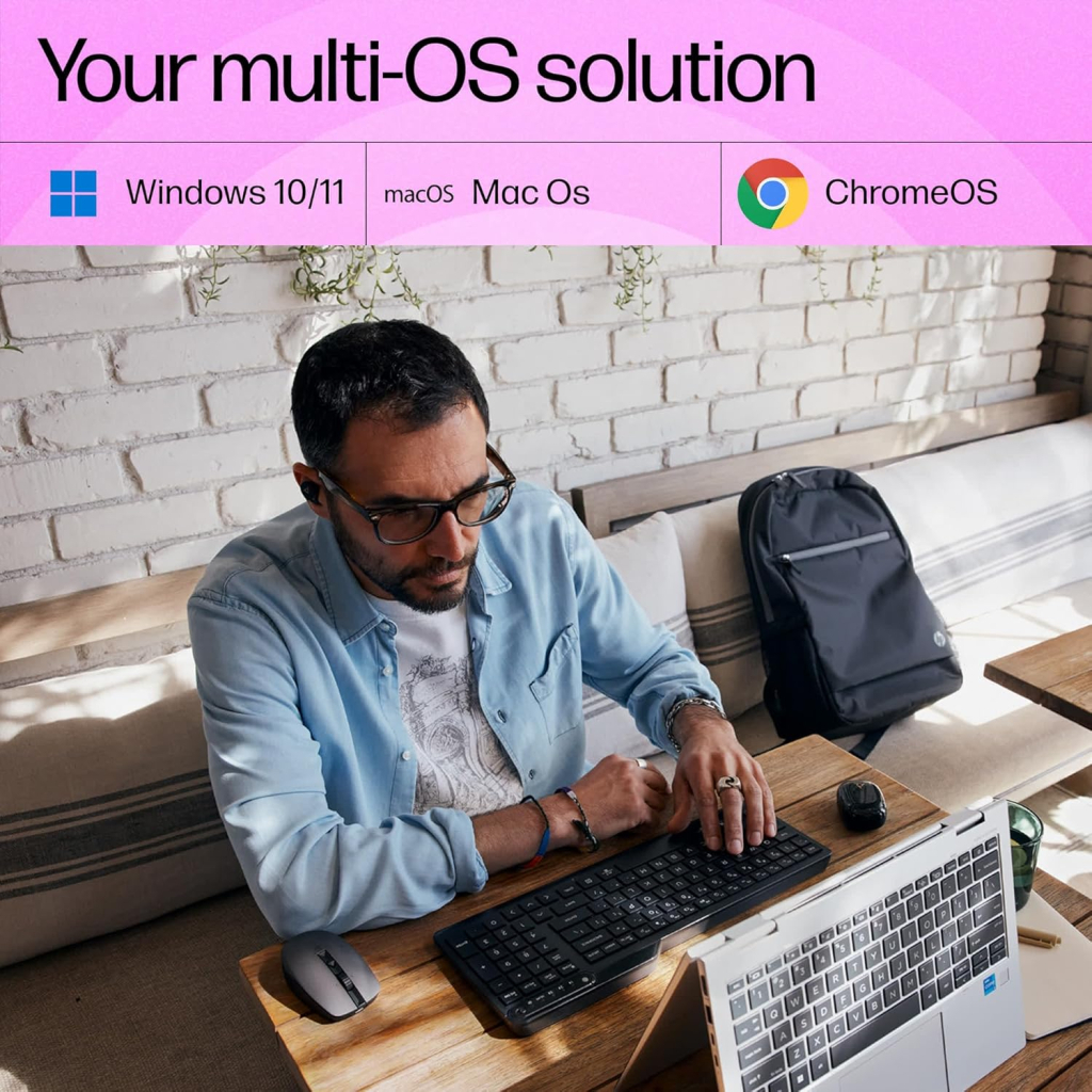 Клавіатура HP 460 Multi-Device Bluetooth UA Black (7N7B8AA) - зображення 7