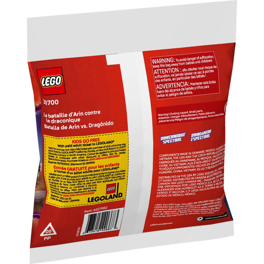 Конструктор LEGO recruitment Ninjago Арін проти Дракона: Битва (30700) - зображення 3