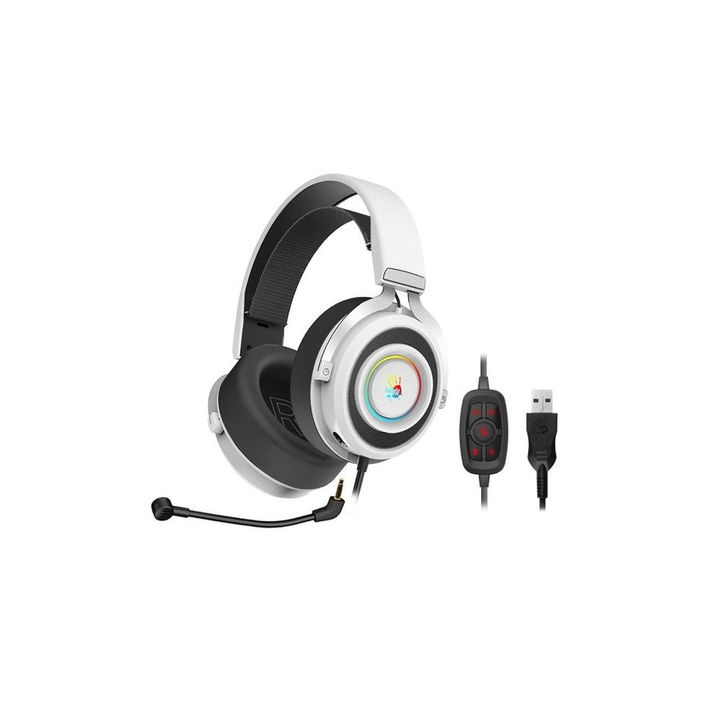 Навушники A4Tech Bloody G535 Black+White - зображення 1