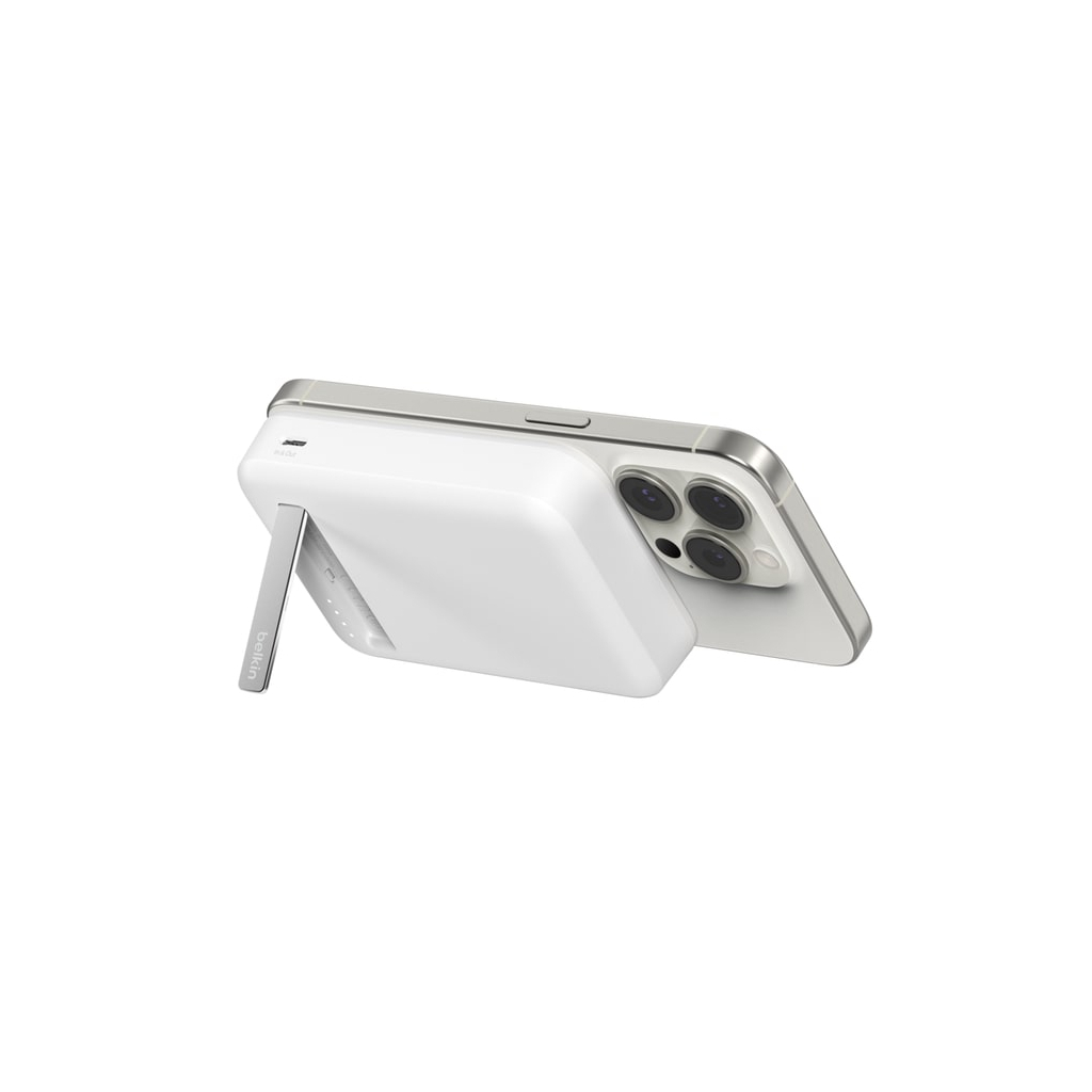 Батарея універсальна Belkin 8000mAh MagSafe Wireless Qi2 White (BPD007BTWH) - зображення 12