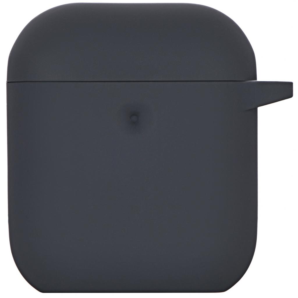 Чохол для навушників 2E для Apple AirPods Pure Color Silicone 3.0 мм Carbon Gray (2E-AIR-PODS-IBPCS-3-CGR) - зображення 1