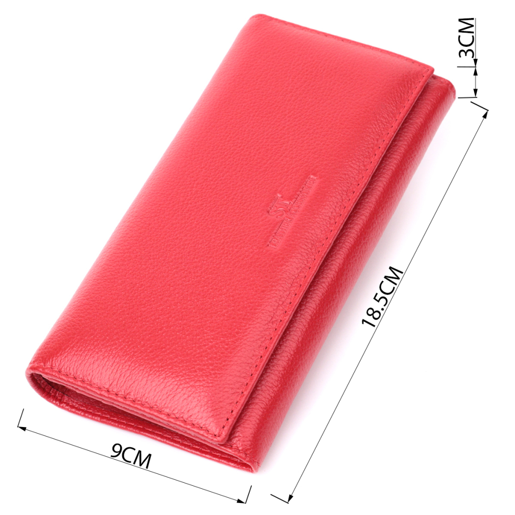 Гаманець ST Leather З натуральної шкіри Червоний (22524) - зображення 4