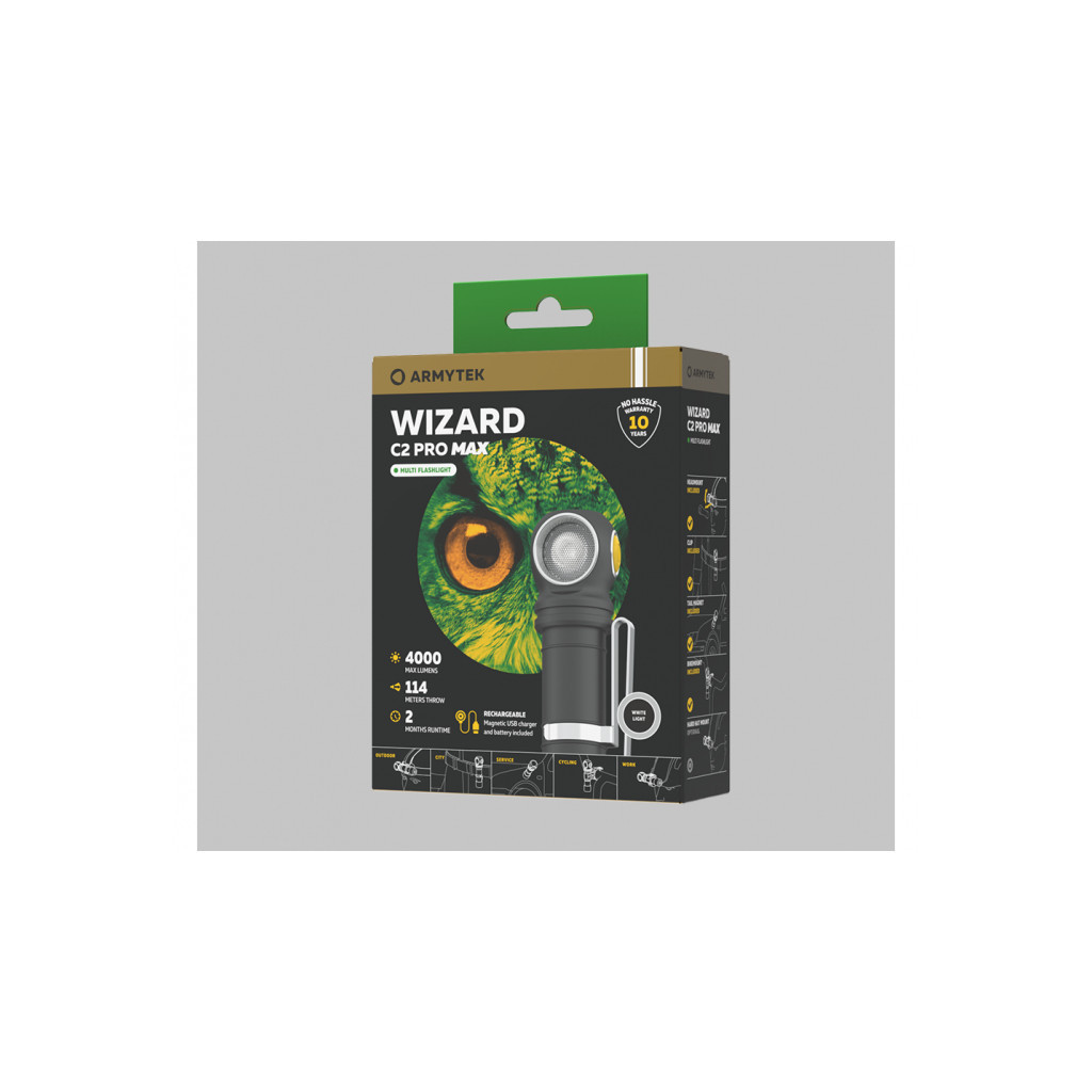 Ліхтар Armytek Wizard C2 Pro Max Magnet USB Warm (F06701W) - зображення 6