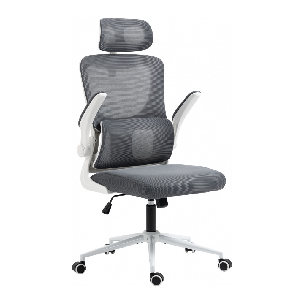 Офісне крісло GT Racer X-5728 White/Gray - зображення 2