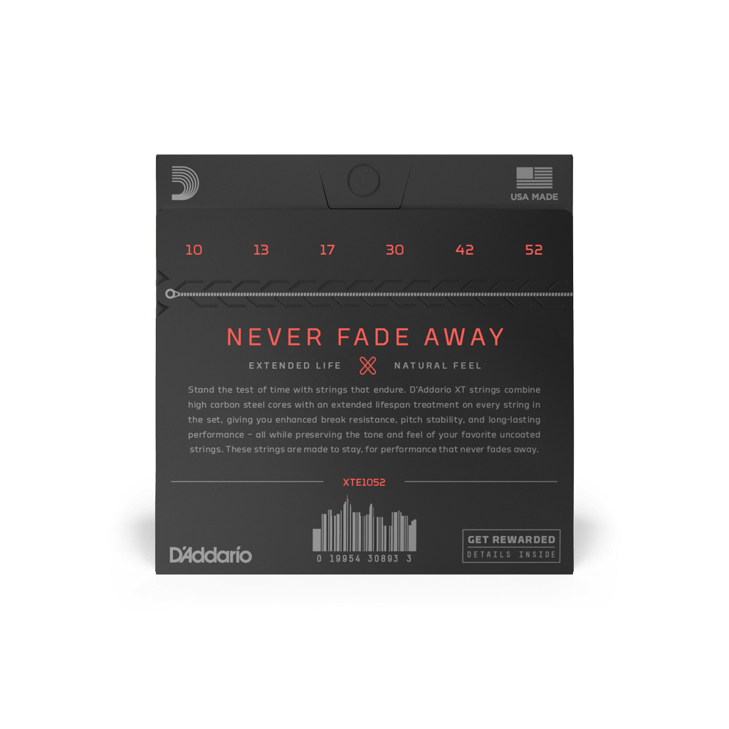 Струни для гітари D'Addario XT Electric Nickel Plated Steel Light Top / Heavy Bottom (10-52) (XTE1052) - зображення 3