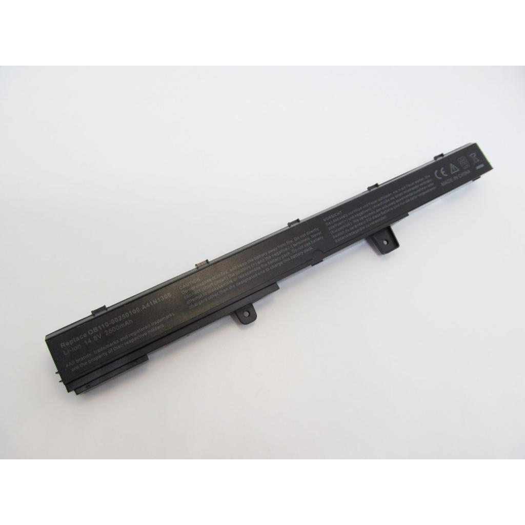 Акумулятор до ноутбука AlSoft Asus X551 A41N1308, 2600mAh, 4cell, 14.8V, Li-ion (A47233) - зображення 2