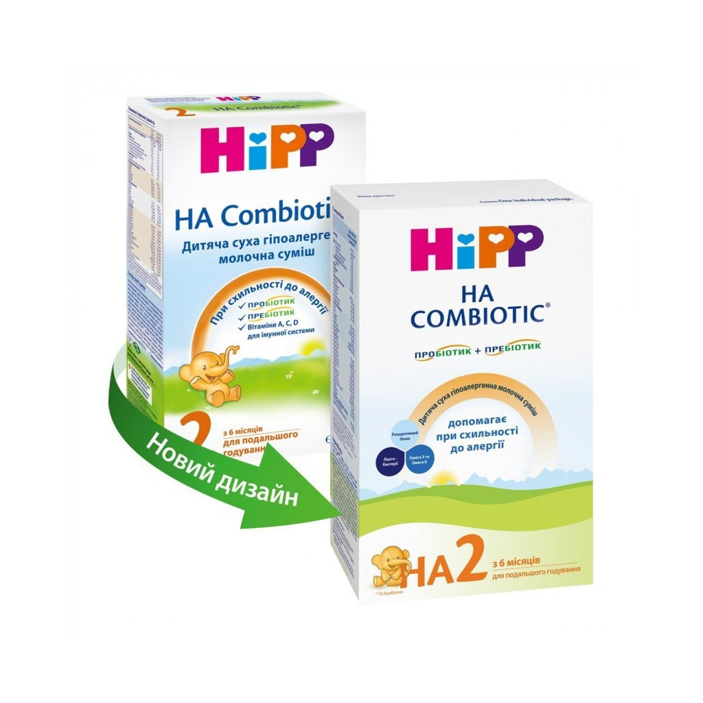Дитяча суміш HiPP НА Combiotic 2 гіпоалергенна молочна 350 г (9062300137665) - изображение 2