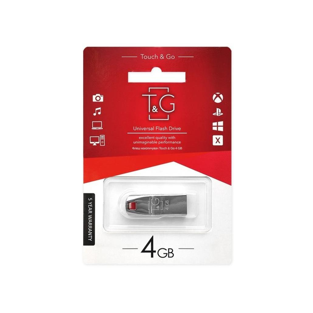 USB флеш накопичувач T&G 4GB 115 Stylish Series USB 2.0 (TG115-4G) - зображення 3