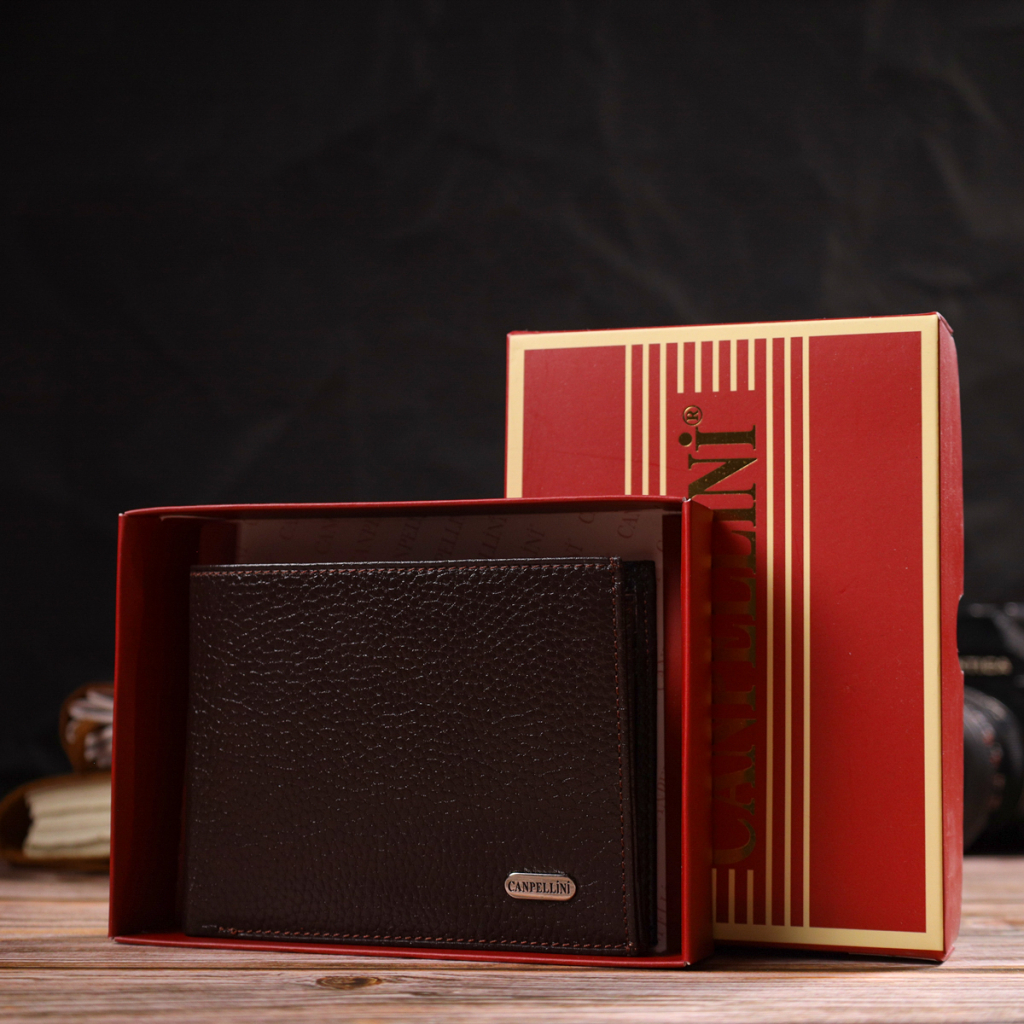 Гаманець Canpellini З натуральної шкіри Коричневий (21863) - зображення 10