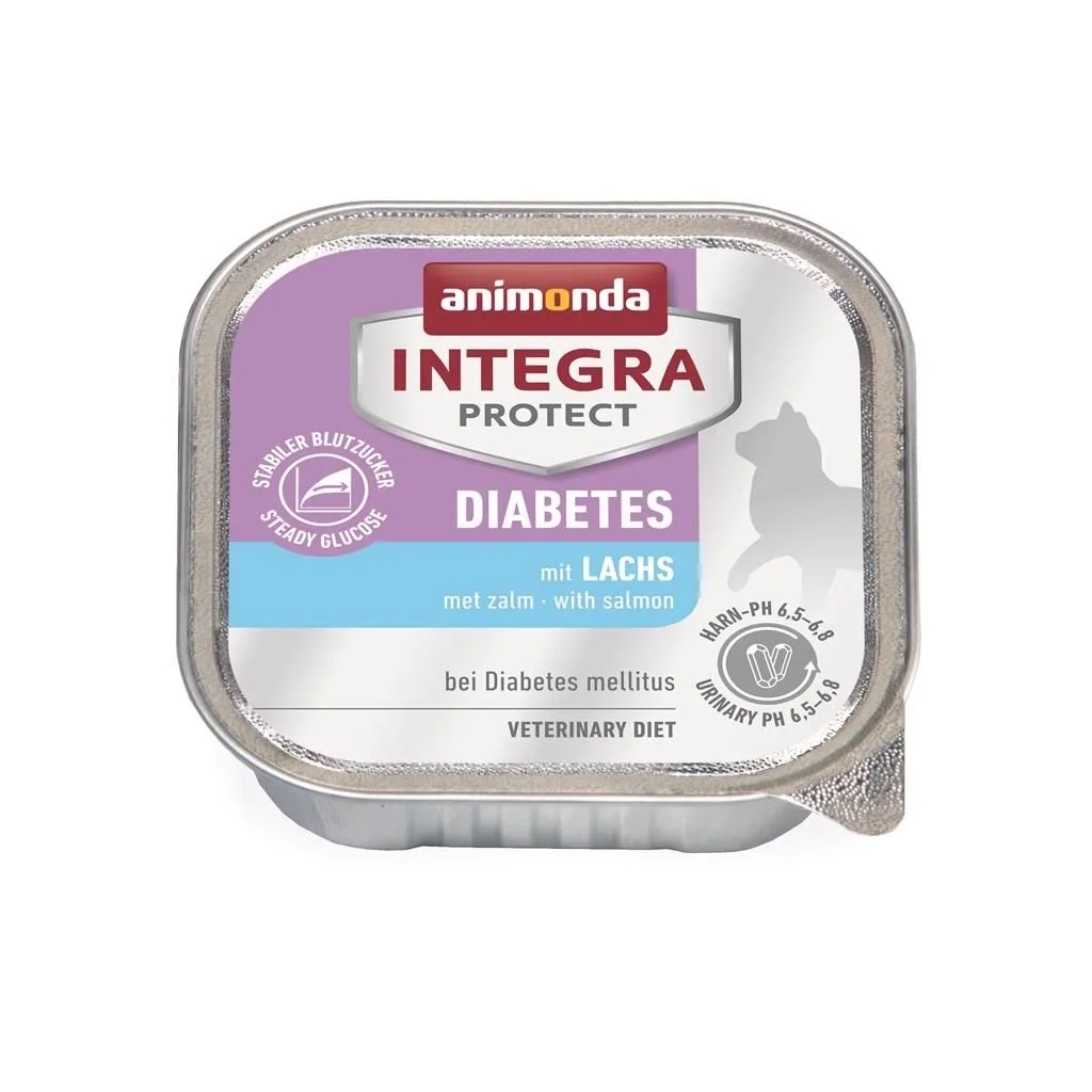 Вологий корм для кішок Animonda Integra Protect Diabetes при діабеті з лососем (4017721866880) - зображення 1