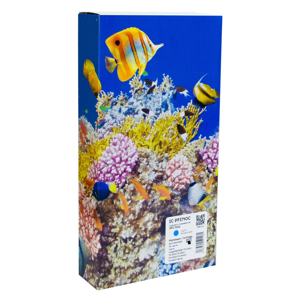 Картридж Barva Canon PFI-710C 2355C001AA 700мл cyan (IC-PFI710C) - зображення 1