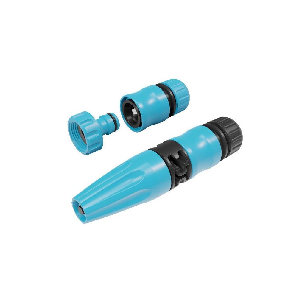 Набір для поливу Cellfast BASIC, прямий зрошувач + 2 конектори 1/2-5/8 + адаптер 3/4 (50-500) - изображение 1