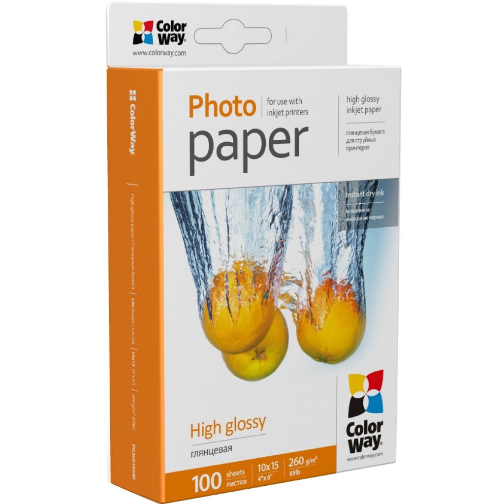 Фотопапір ColorWay 10x15 260г glossy 100с (PG2601004R) - зображення 1