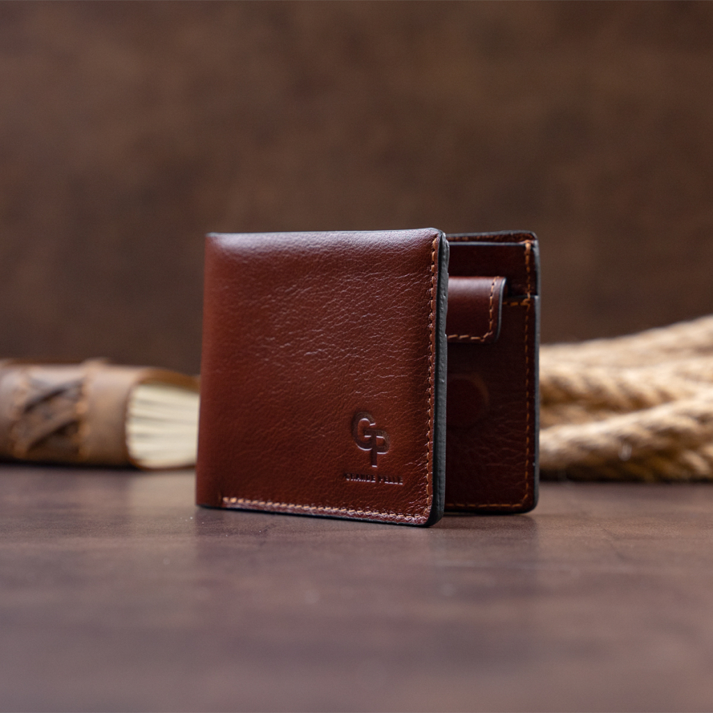 Портмоне Grande Pelle У гладкій шкірі Коричневе (11308) - изображение 9