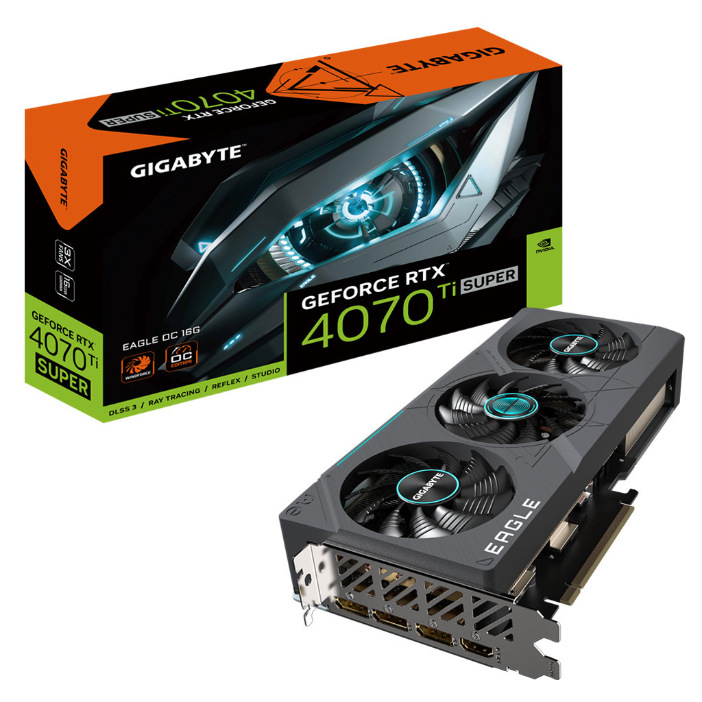 Відеокарта GIGABYTE GeForce RTX4070Ti SUPER 16Gb EAGLE OC (GV-N407TSEAGLE OC-16GD) - зображення 2