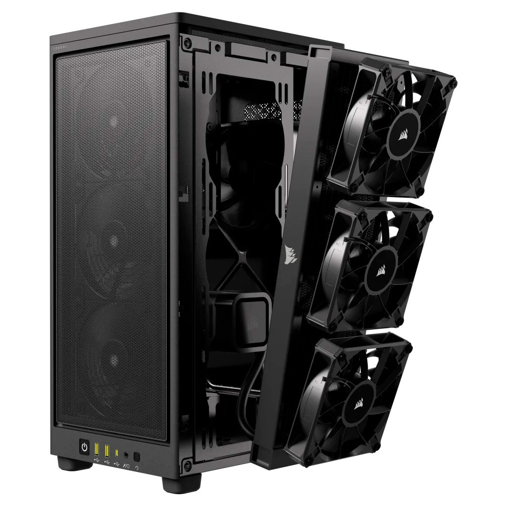 Корпус Corsair 2000D AIRFLOW Black (CC-9011244-WW) - зображення 12