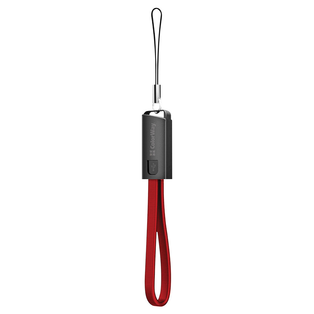 Дата кабель USB 2.0 AM to Lightning 0.22m red ColorWay (CW-CBUL021-RD) - зображення 3
