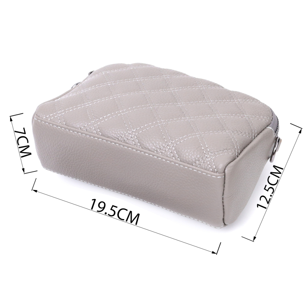 Сумка Vintage З натуральної шкіри Сіра (22810) - зображення 3