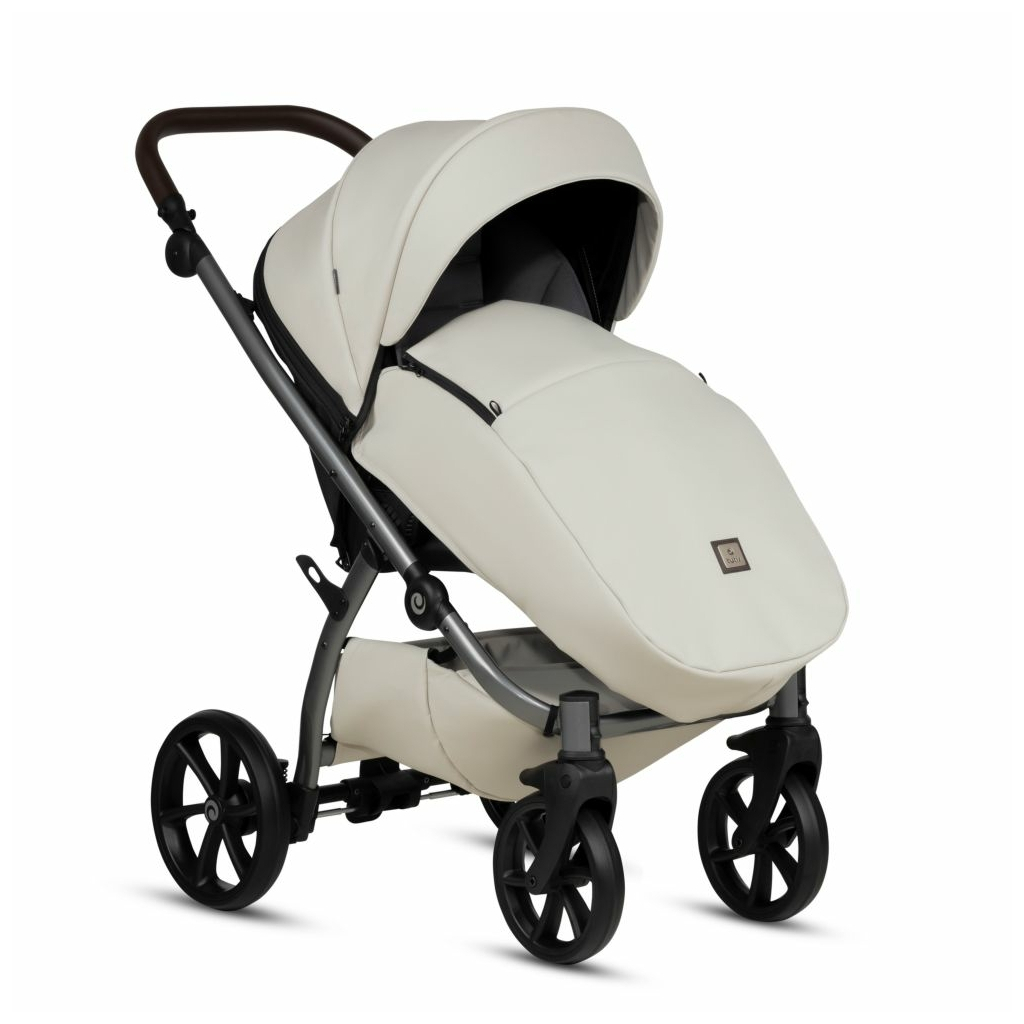 Коляска TUTIS Uno5 plus LEATHER COLLECTION Black Sesame (1402168) - зображення 4