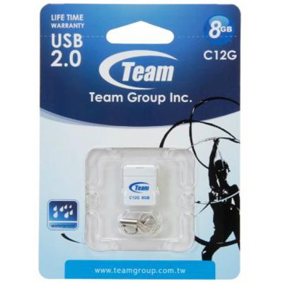 USB флеш накопичувач Team 8GB C12G White USB 2.0 (TC12G8GW01) - зображення 5